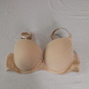 Freya Deco Cameo Bra Sand Nude 30G Padded Plunge T-Shirt Converts to Racer Back